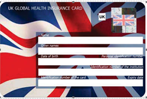 Global Health Insurance Card (GHIC) – Muster ohne Daten